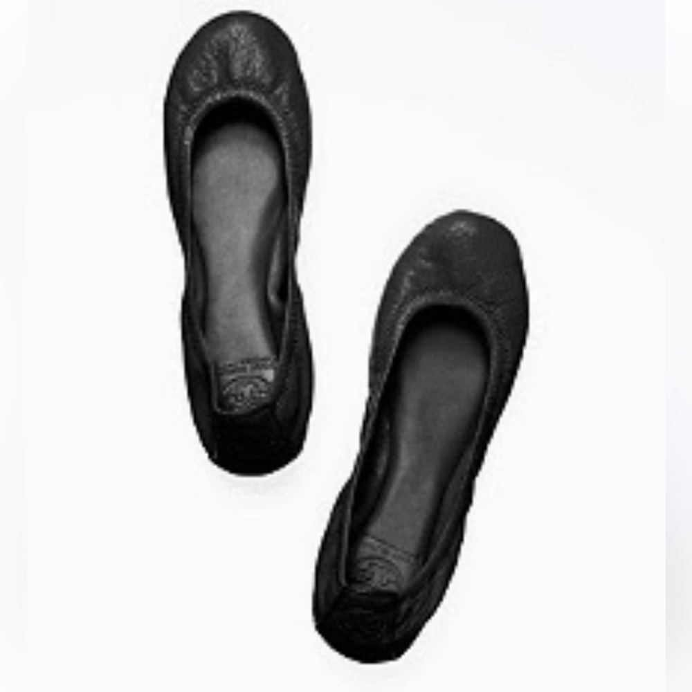 Tory Burch Black Leather Slip-OnLoafers Women’s Size 9.5